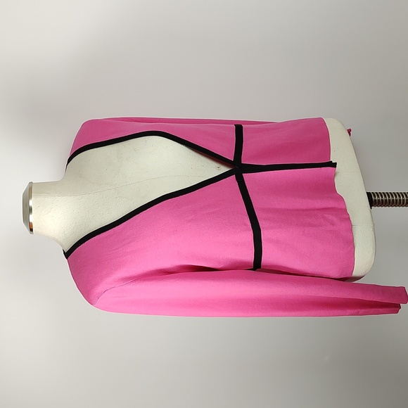 EUC Alfani Silk Blend Pink Black Trim Accent Bow Knit Sweater Blazer XL - Picture 8 of 11